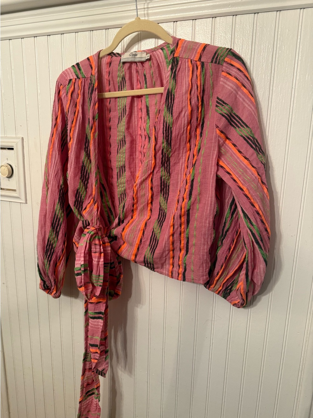 Anthropologie Devotion Twins Avalon Wrap Blouse Medium